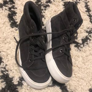 Boys Gray Hi tops. Worn Once!